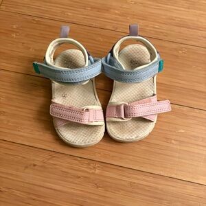 Cat & Jack Kids Sandals with Pink and Blue Straps